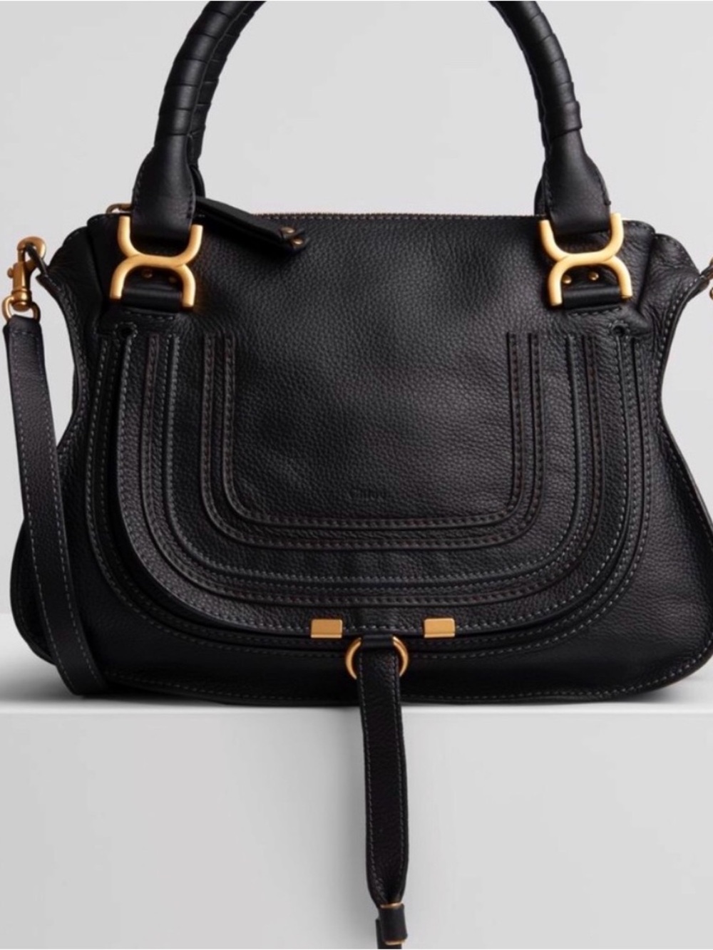 Chloe Black Leather Satchel with Gold Hardware. Excellent condition /rarely used